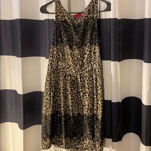 Animal Print & Lace Dress